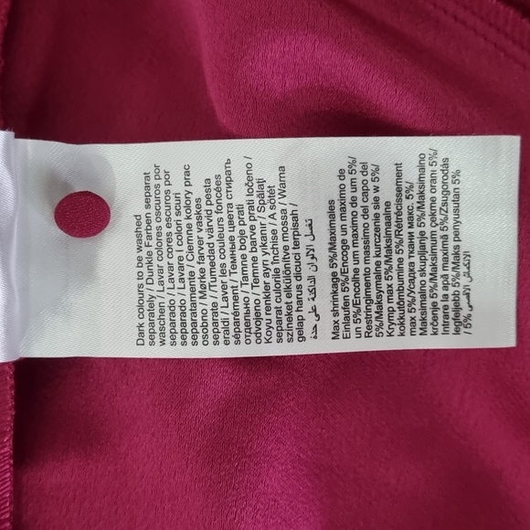 Y-A-S, yasvinchy dress, deep pink, has pockets, capped sleeve BNWOT, size 8 - Picture 10 of 11